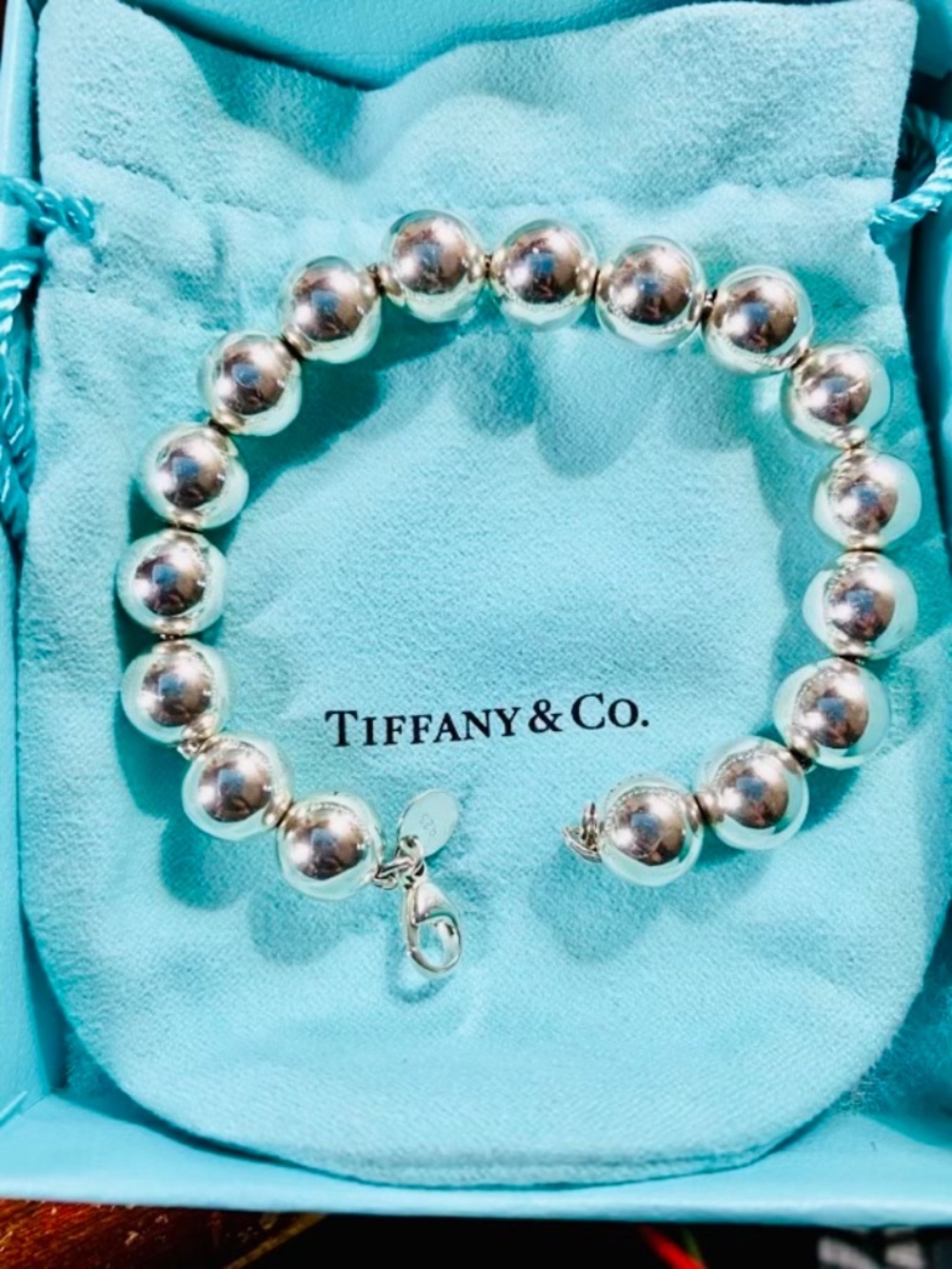 Tiffany & Co HardWear Ball bracelet 10mm 7.2”  Sterling Silver 925 - Picture 5 of 5